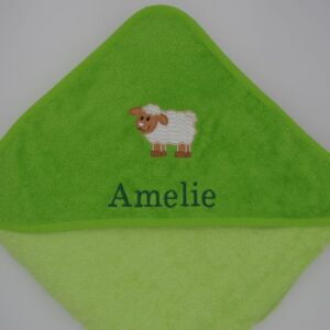 Geschenkpaket Kapuzenhandtuch 100x100cm + Lätzchen